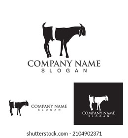 Goat Logo Template vector icon illustration design