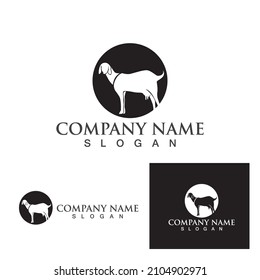 Goat Logo Template vector icon illustration design