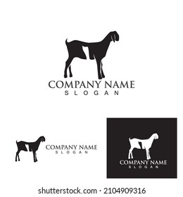 Goat Logo Template vector icon illustration design