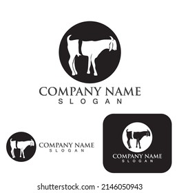Goat Logo Template vector icon illustration design