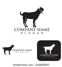 Goat Logo Template vector icon illustration design