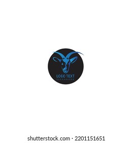 Goat Logo Template vector icon illustration design