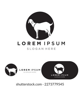 Goat Logo Template vector icon illustration design