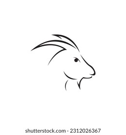Goat Logo Template vector icon illustration design