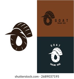 Ziege Logo Vorlage Vektorsymbol Illustration Design