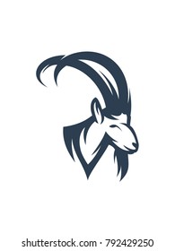 goat logo template vector illustration