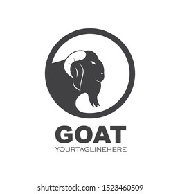Goat Logo Template vector illustrtion design
