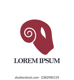 Vector del logotipo de la cabra. Vector de logotipo animal.