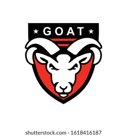 Goat Logo vector design concept, Animal Head goat vector logo/icon 