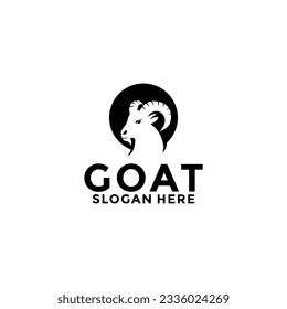 Goat logo vector design. Creative Goat Head logo design, modern company logo