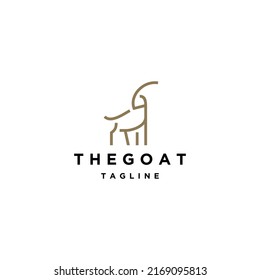 Goat logo vector icon design template