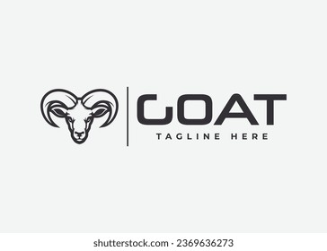 goat logo vector icon illustration