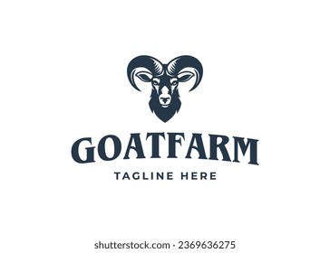 goat logo vector icon illustration