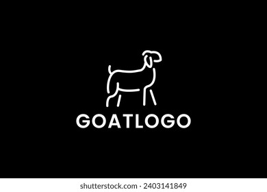 goat logo vector icon illustration