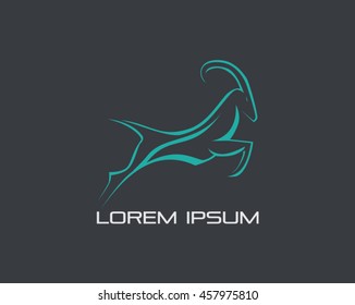 Goat Logo Vector Illustration
