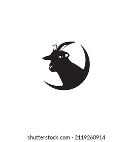 goat logo vector illustration design template.