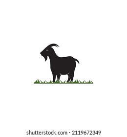 goat logo vector illustration design template.