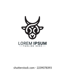 Goat logo vector illustration design 