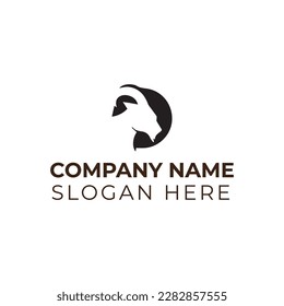 Goat logo vector illustration template 