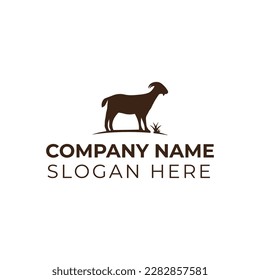 Goat logo vector illustration template 