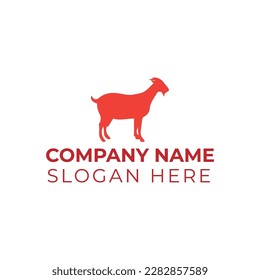 Goat logo vector illustration template 