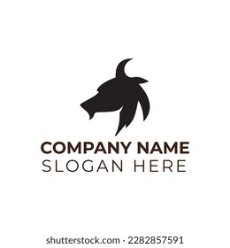 Goat logo vector illustration template 