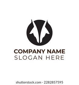 Goat logo vector illustration template 
