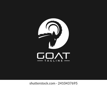 goat logo vector illustration, logo template