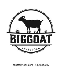 Goat logos for farms or butcher shops