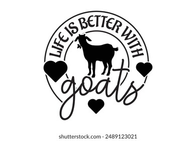 Diseño de la camiseta de Goat Lover EPS, propietario de la cabra, Goat Cricut, Goat Mom Shirt