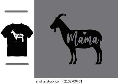 Goat mama lover t shirt design