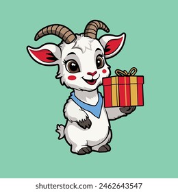 Goat Mascot for Eid Adha or Christmas Event