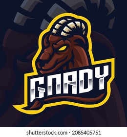 Goat Mascot Gaming Logo Template