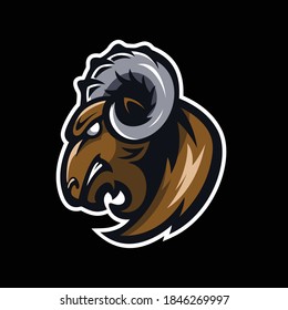 Goat Mascot illustration logo vector