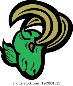 Goat mascot logo