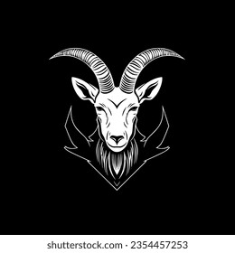 Goat | Minimalist and Simple Silhouette - Vector illustration