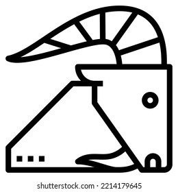 goat modern concept ui ux icon for website, app, presentaion, flyer, brochure etc.