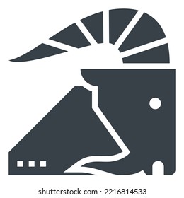 goat modern concept ui ux icon for website, app, presentaion, flyer, brochure etc.