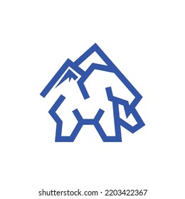 Goat Mountain Line Logo Design