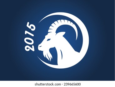 Goat new year 2015, goat head