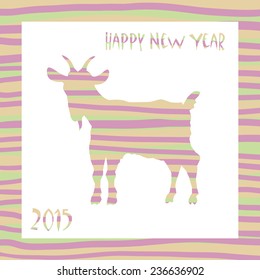 Goat New Year 2015  pattern vector 
