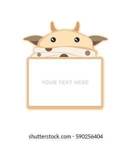 Goat polka dot scarf message speech bubble illustration