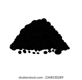 vector de caca de cabra sobre fondo blanco
