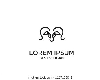 goat rams logo icon designs