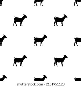 goat seamless pattern for background, wall decoration, fabric motif, texture, wallpaper