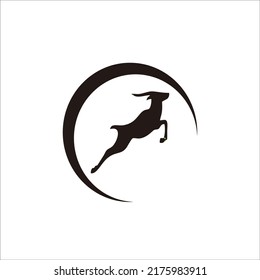 goat shadow logo design for your brand, t-shirt and identity