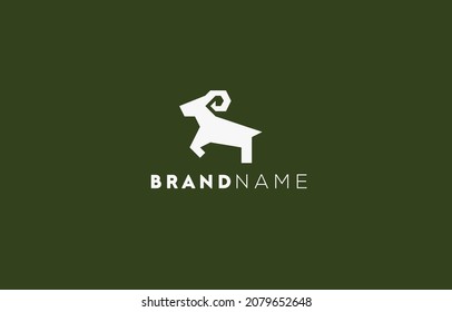 Goat sheep funny logo design