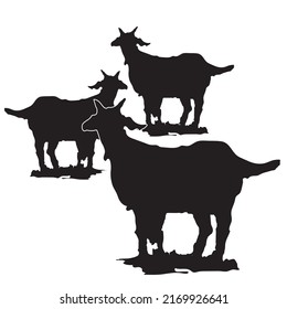 goat shepherd preparation for Eid al-Adha vector illustration icon
