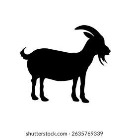 Goat Silhouette Icon. Vector Illustration