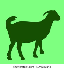 Goat Silhouette Vector